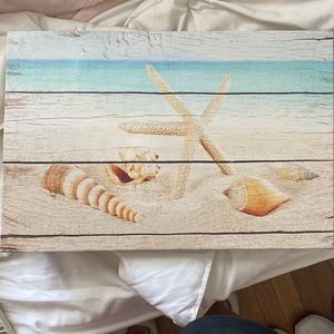Seashell beach canvas